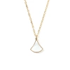 V-shaped pendant necklace, collarbone chain, popular little dress, alloy diamond fan-shaped 18k pendant accessory Item Picture